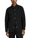 Reiss Fitzroy Brushed Corduroy Overshirt In Navy