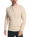 REISS FLEETWOOD WOOL-BLEND 1/2-ZIP SWEATER