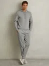 Reiss Flint Grey Interlock-jersey Drawstring Joggers