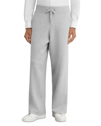 Reiss Soft Grey Flintwood R-flex Knitted Relaxed-fit Joggers In Gray
