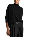 Reiss Black Flo Cashmere Roll-neck Jumper In Black