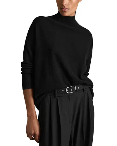 Reiss Black Flo Cashmere Roll-neck Jumper