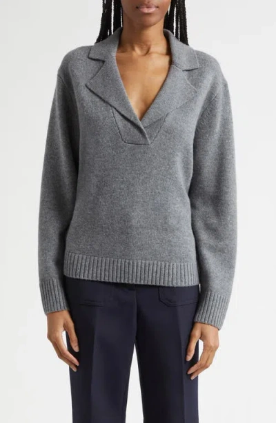 Reiss Flo Wool & Cashmere Blend Sweater In Gray