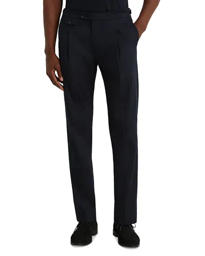 Reiss Float Slim Fit Trousers In Navy