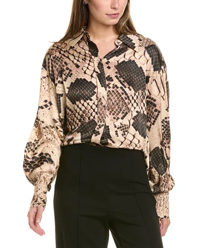 Reiss Flora Top In Brown