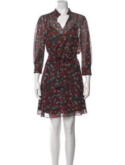 Pre-owned Reiss Floral Print Knee-length Dress In Multi