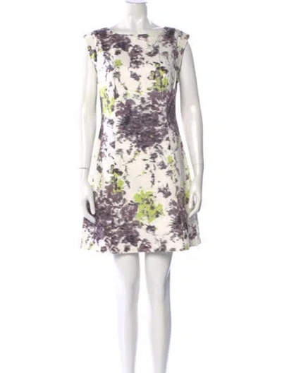Pre-owned Reiss Floral Print Mini Dress In Multi