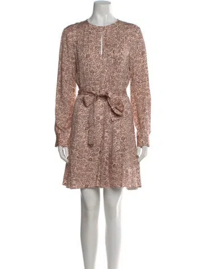 Pre-owned Reiss Floral Print Mini Dress In Multi