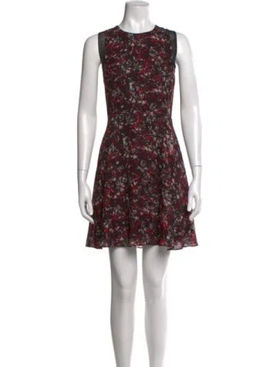 Pre-owned Reiss Floral Print Mini Dress In Multi