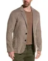Reiss Flutter Wool-blend Blazer In Brown