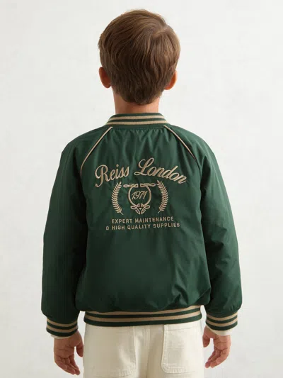 Reiss Forest Green/ Off White Jacket