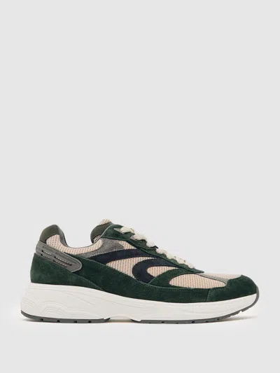 Reiss Forest Green/stone Trainers