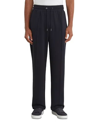 Reiss Form Straight Fit Drawstring Jogger Pants In Black