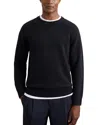 Reiss Foulton Crewneck Sweater In Black