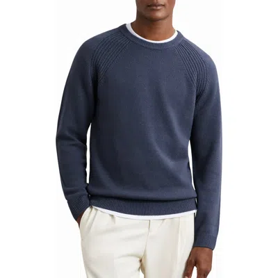 Reiss Foulton Wool & Cashmere Sweater In Blue