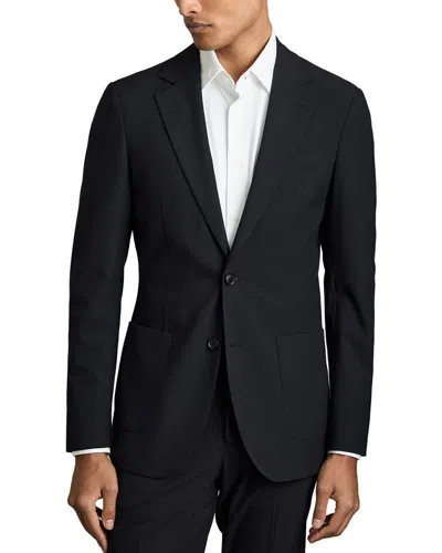 Reiss Found Blazer Notch Blazer In Black
