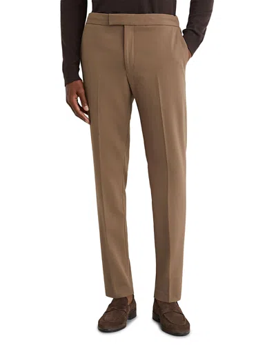 Reiss Found Drawcord Slim Fit Pants In Brown