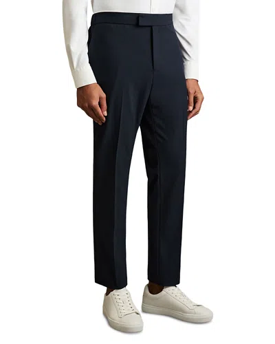 Reiss Found Drawcord Slim Fit Pants In Blue