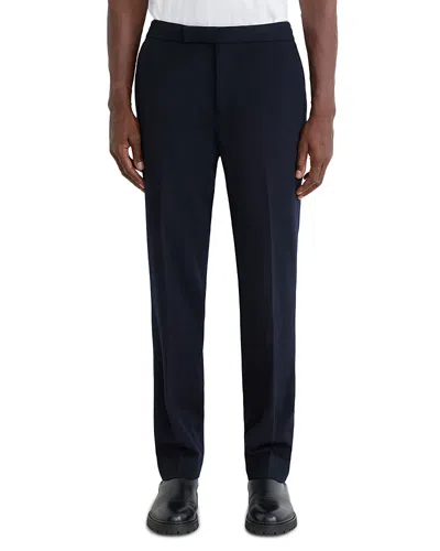 Reiss Found Flannel Tailored Suit Trousers In Navy