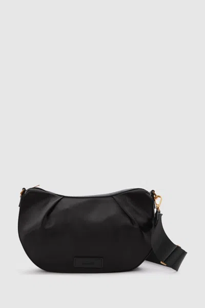 Reiss Frances - Black Adjustable Strap Cross-body Bag,
