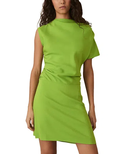 REISS FREYA ASYMMETRIC RUCHED DRESS