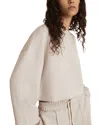 Reiss Freya Cloud Crop Jumper In Stone