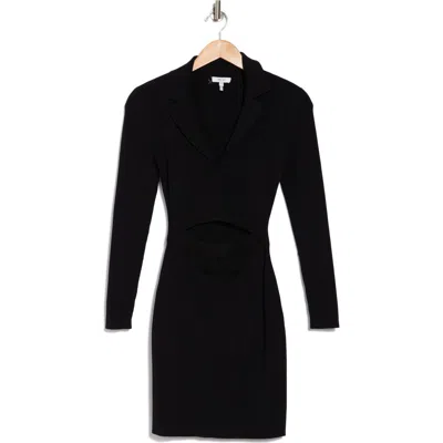 Reiss Freya Long Sleeve Cutout Dress In Black