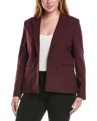 Reiss Freya Wool-blend Blazer In Pink