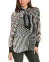 Reiss Gabbi Top In Black