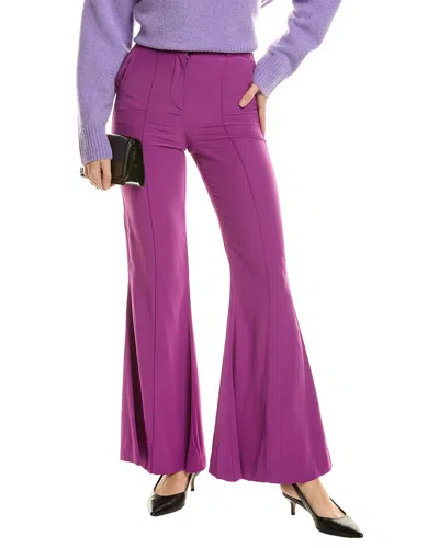 Reiss Gabi Fluid Flare Trouser In Pink
