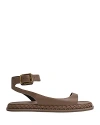 REISS GABI PLAITED FLAT SANDALS