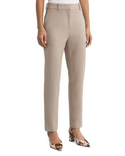 Reiss Gabi Slim Fit Suit Trousers In Brown