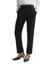 Reiss Gabi Slim Leg Pants In Black