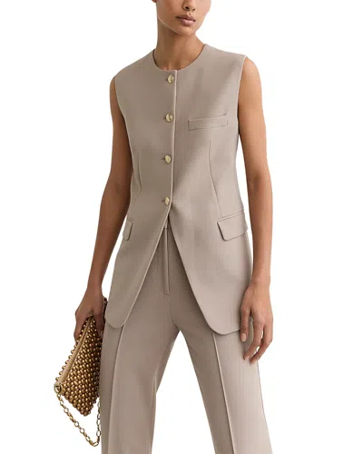Reiss Gabi Waistcoat In Neutral