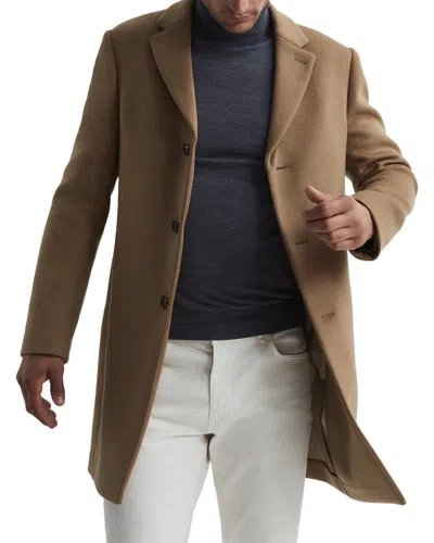 Reiss Gable Wool-blend Coat In Camel