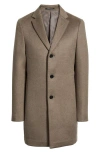 Reiss Gable Wool Blend Overcoat In Brown