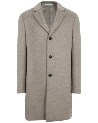 Reiss Gable Wool-blend Overcoat In Neutral
