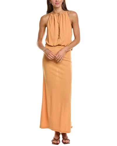 Reiss Gabriella Jersey Maxi Dress In Animal Print