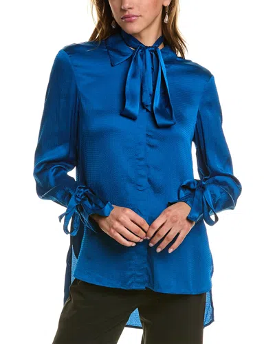 Reiss Gabrielle Top In Blue