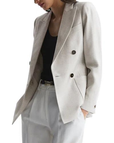 Reiss Gaia Blazer In Beige