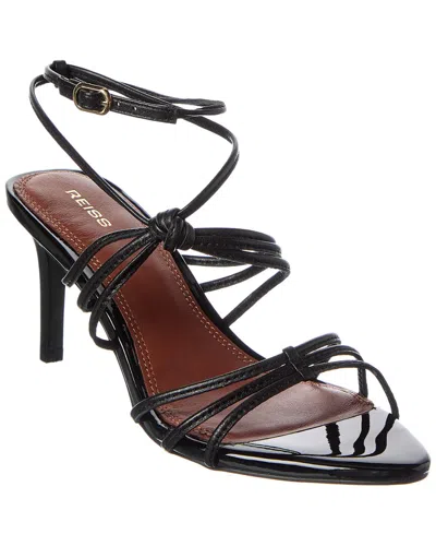 REISS GEORGINA LEATHER HEELED SANDAL