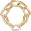 Reiss Gia Graphic Bracelet In Gold