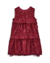 Reiss Girls' Dulcie Tiered Sleeveless Dress - Little Kid In Red