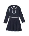 Reiss Girls' Freya Piped Knitted Dress - Little Kid, Big Kid In Black