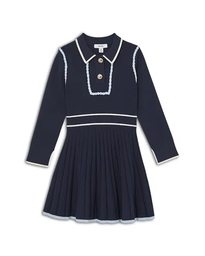 REISS GIRLS' FREYA PIPED KNITTED DRESS - BIG KID