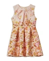 Reiss Multi Josephine 4-9 Yrs Scuba Knot Fit-and-flare Dress In Multi
