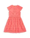 Reiss Pink 4-9 Yrs Cotton Broderie Dress In Pink