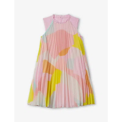 Reiss Girls Multi Kids Pixie Colour-block Woven Dress 4-13 Years