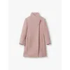REISS DOUBLE-BREASTED FUNNEL-NECK WOOL-BLEND COAT 13-14 YEARS PINK