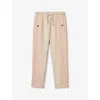 REISS IVY ELASTICATED-WAIST TAPERED-LEG COTTON-JERSEY JOGGING BOTTOMS 4-14 YEARS